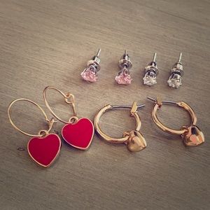 NEW BP Nordstrom ❤️ huggie earrings w/ CZ studs